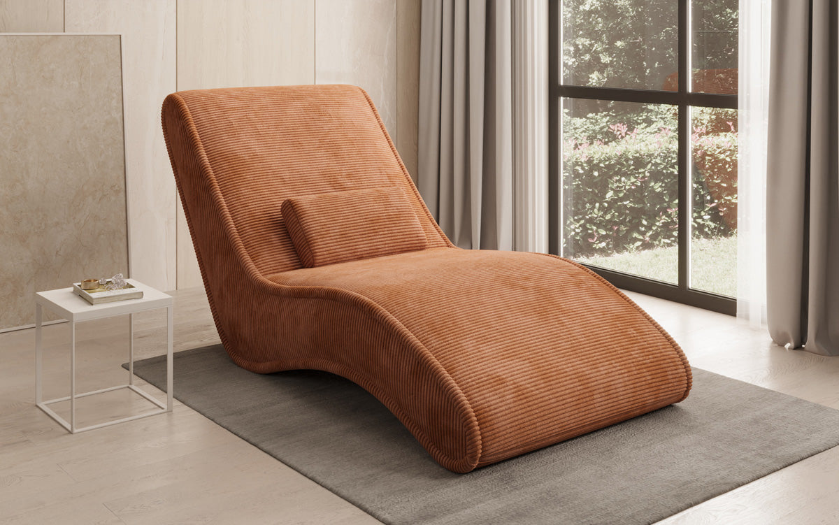 Designer Relax Lounger Lunaris 80 in Corduroy