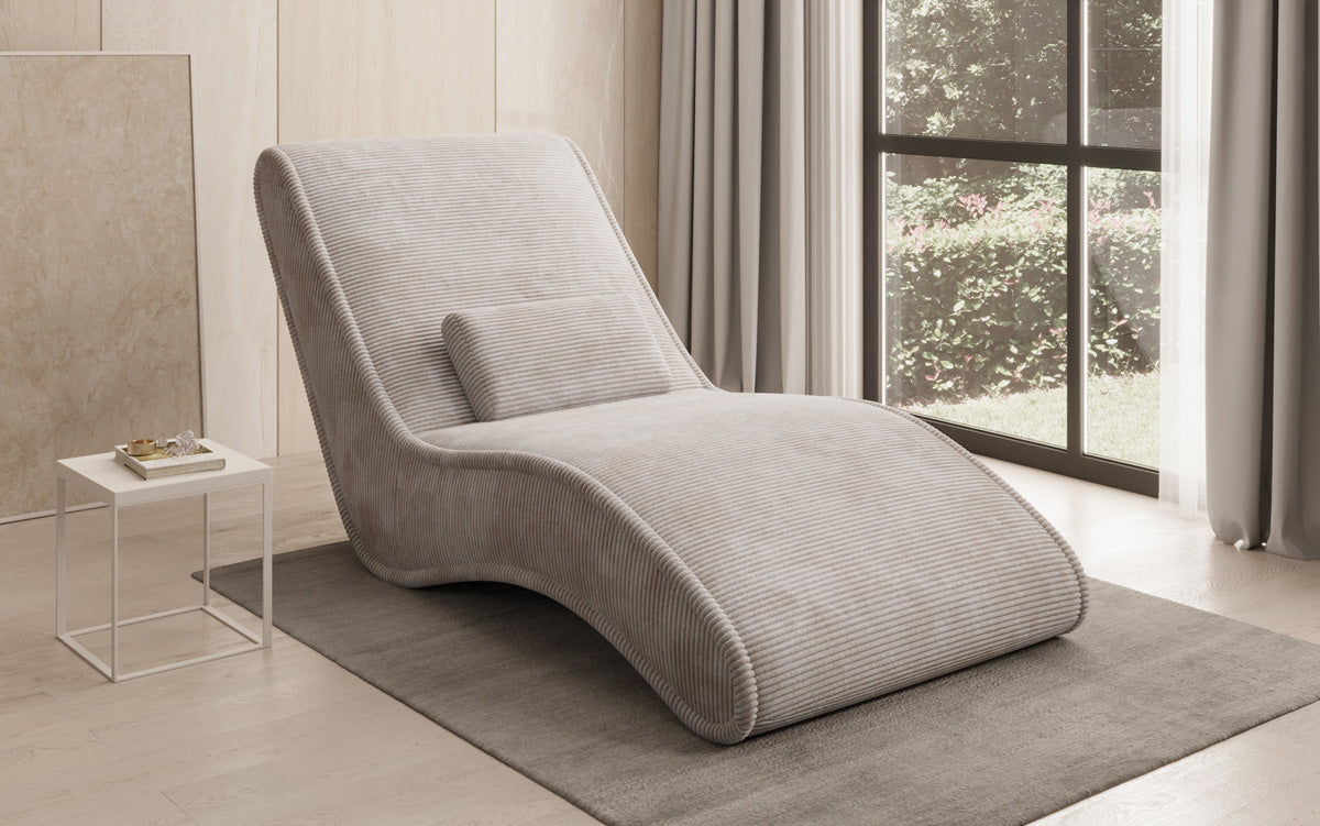 Designer Relax Lounger Lunaris 80 in Corduroy
