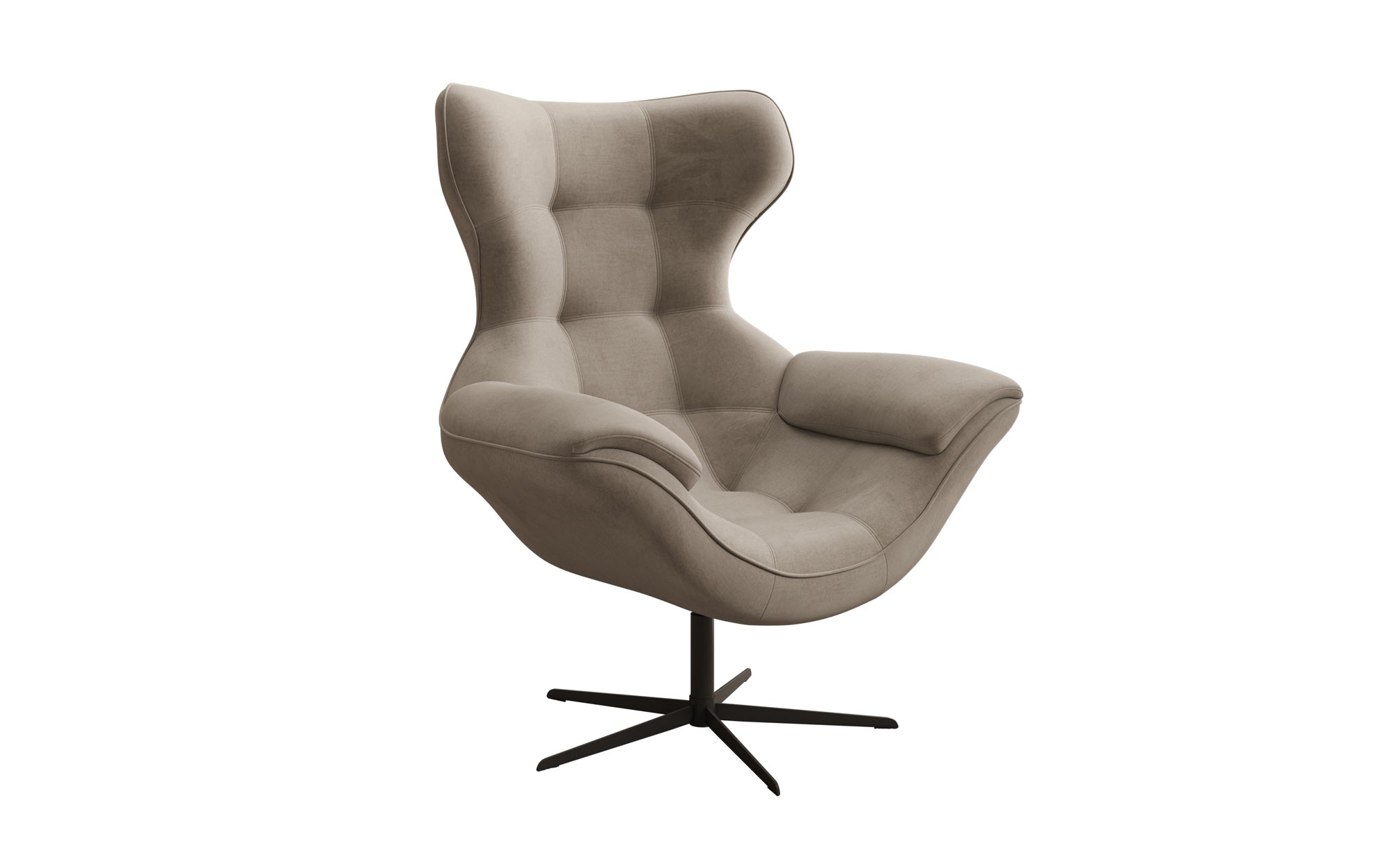 Designer sofa armchair Aurelio in velvet