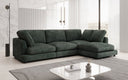 Designer corner sofa Thalessa in Corduroy