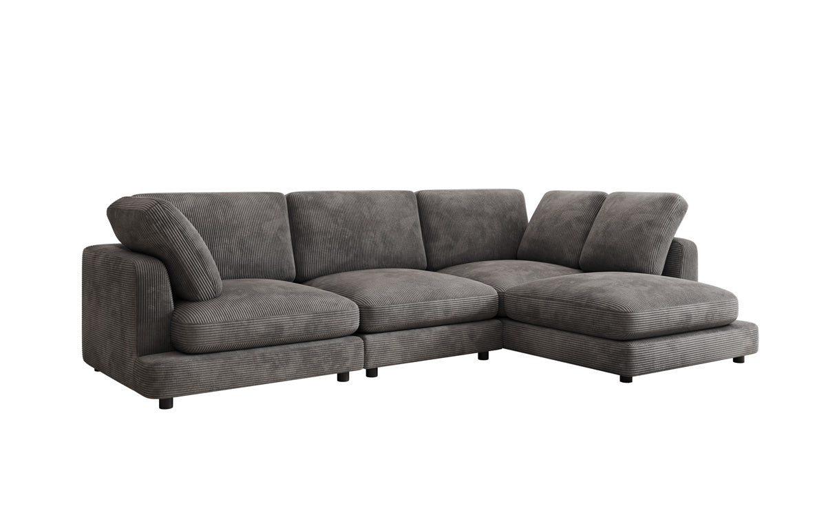 Designer Sofa Thalessa L in Corduroy