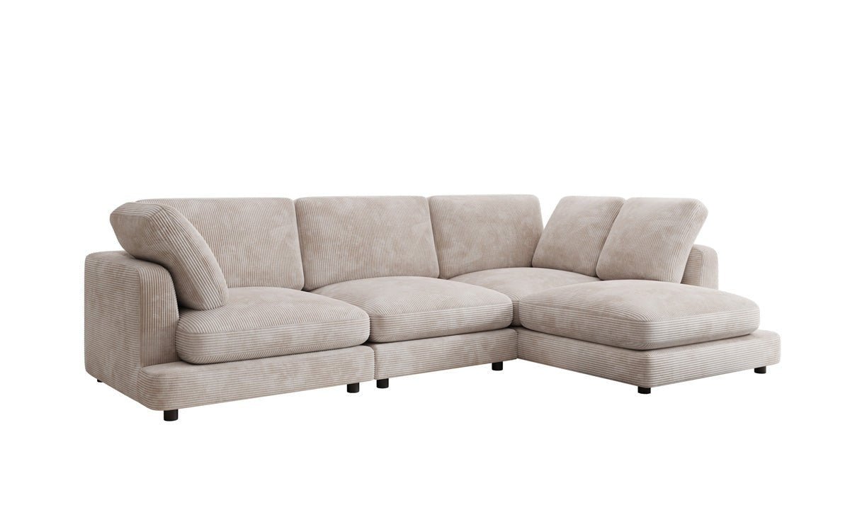 Designer Sofa Thalessa L in Corduroy
