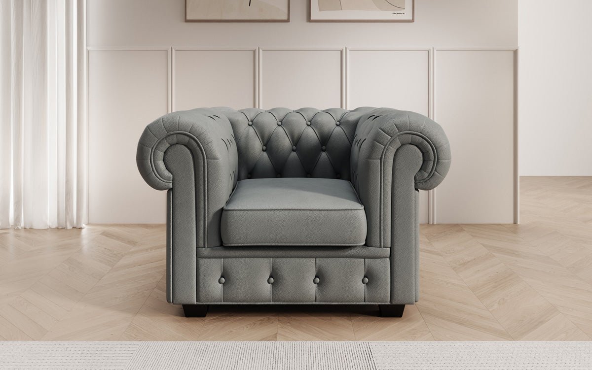 Chesterfield armchair Royal in genuine leather