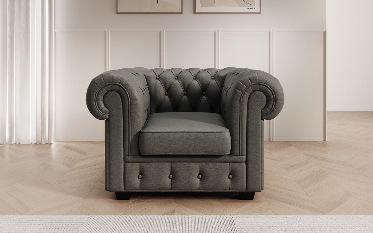 Chesterfield armchair Royal in genuine leather