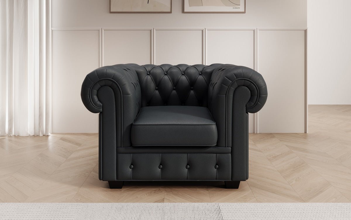 Chesterfield armchair Royal in genuine leather