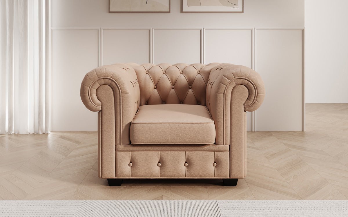 Chesterfield armchair Royal in genuine leather