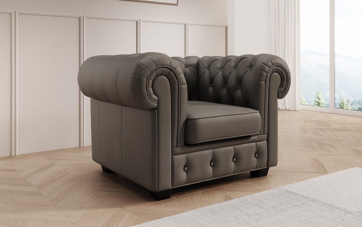 Chesterfield armchair Royal in genuine leather