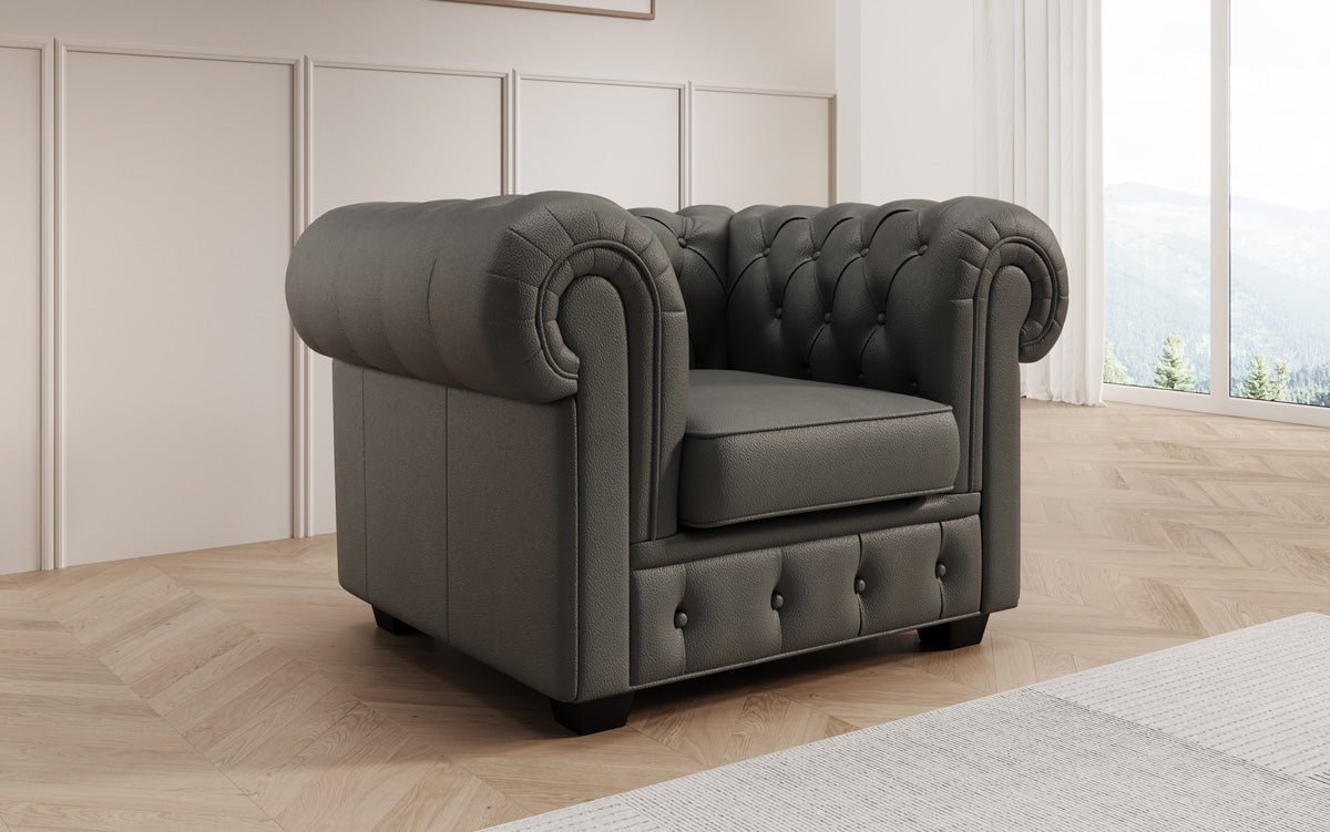 Chesterfield armchair Royal in genuine leather