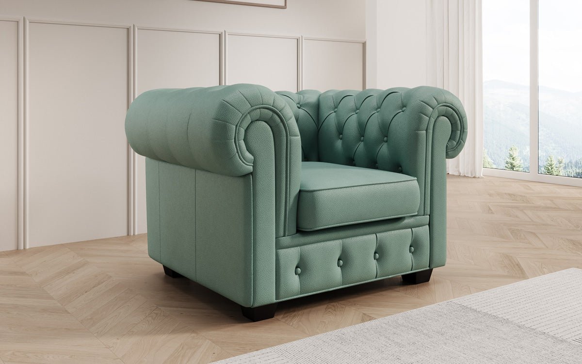 Chesterfield armchair Royal in genuine leather