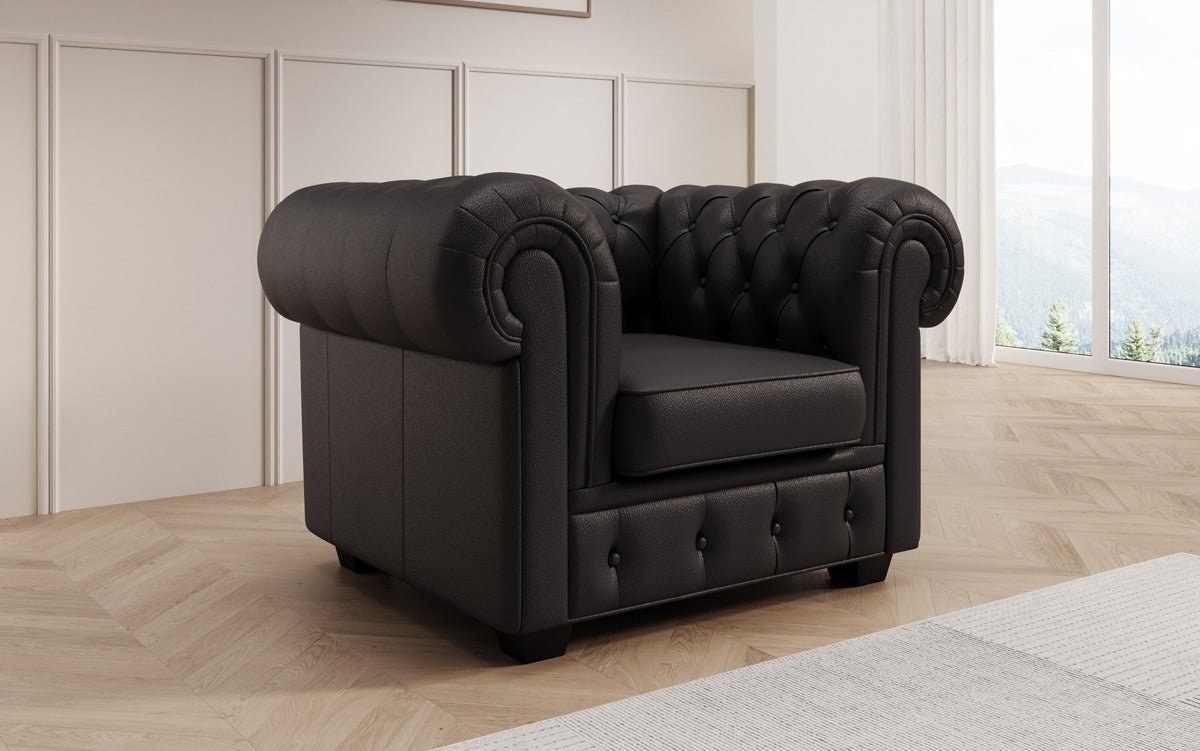 Chesterfield armchair Royal in genuine leather