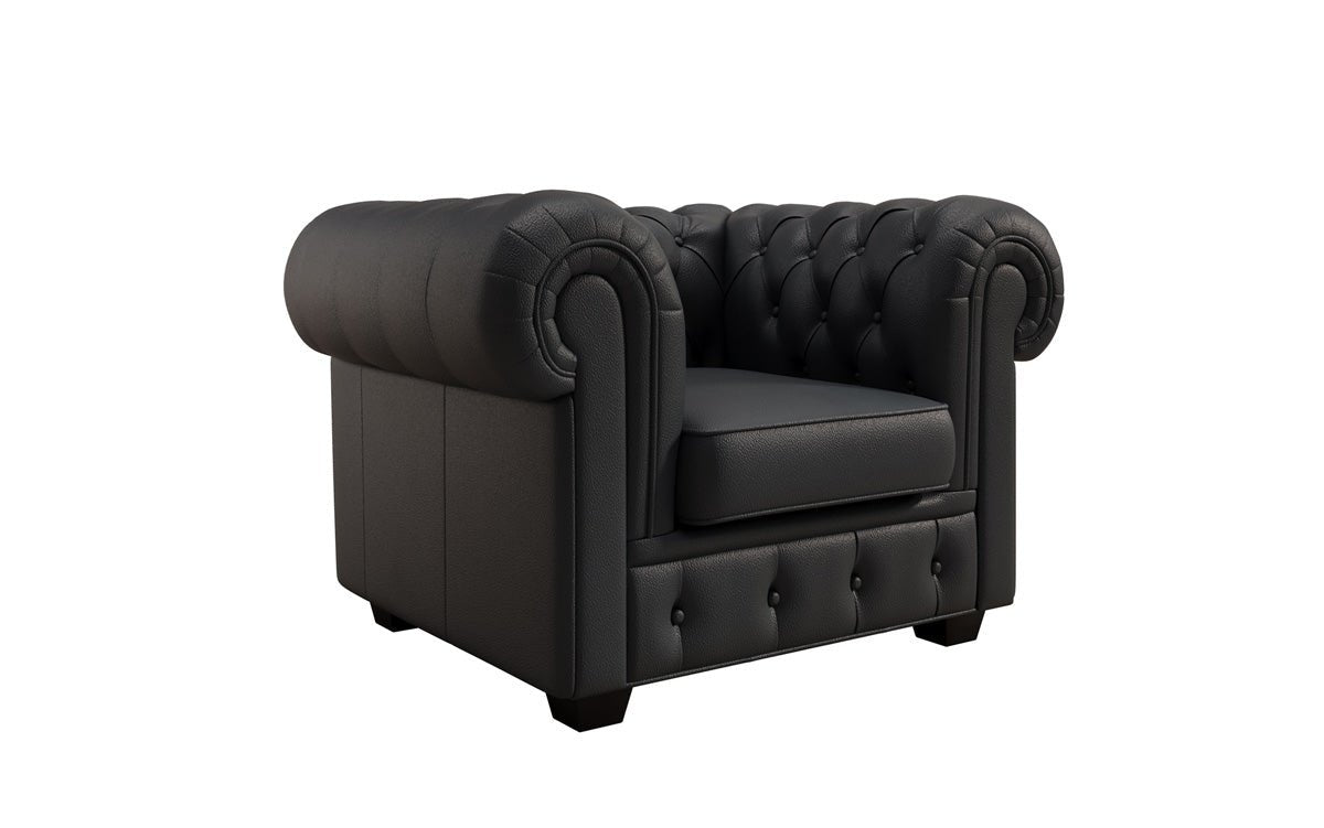 Chesterfield armchair Royal in genuine leather