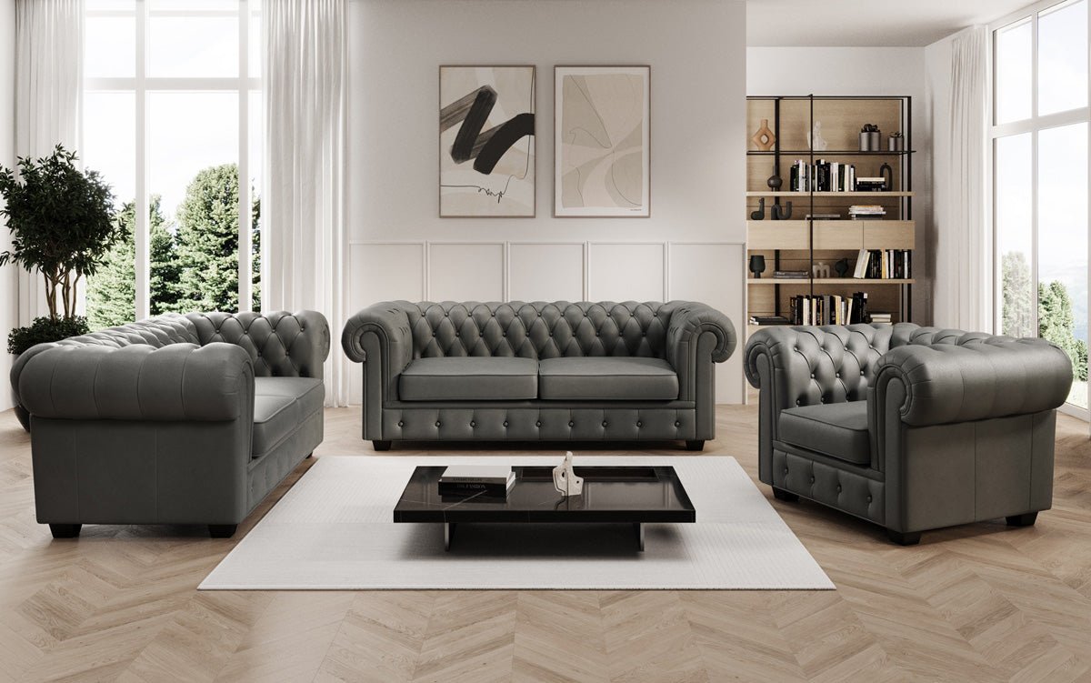 Chesterfield armchair Royal in genuine leather