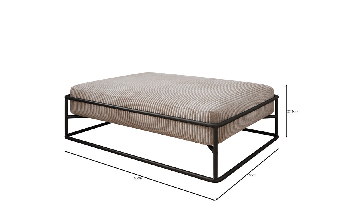 Dog bed Lumo 80 × 60 cm in Corduroy