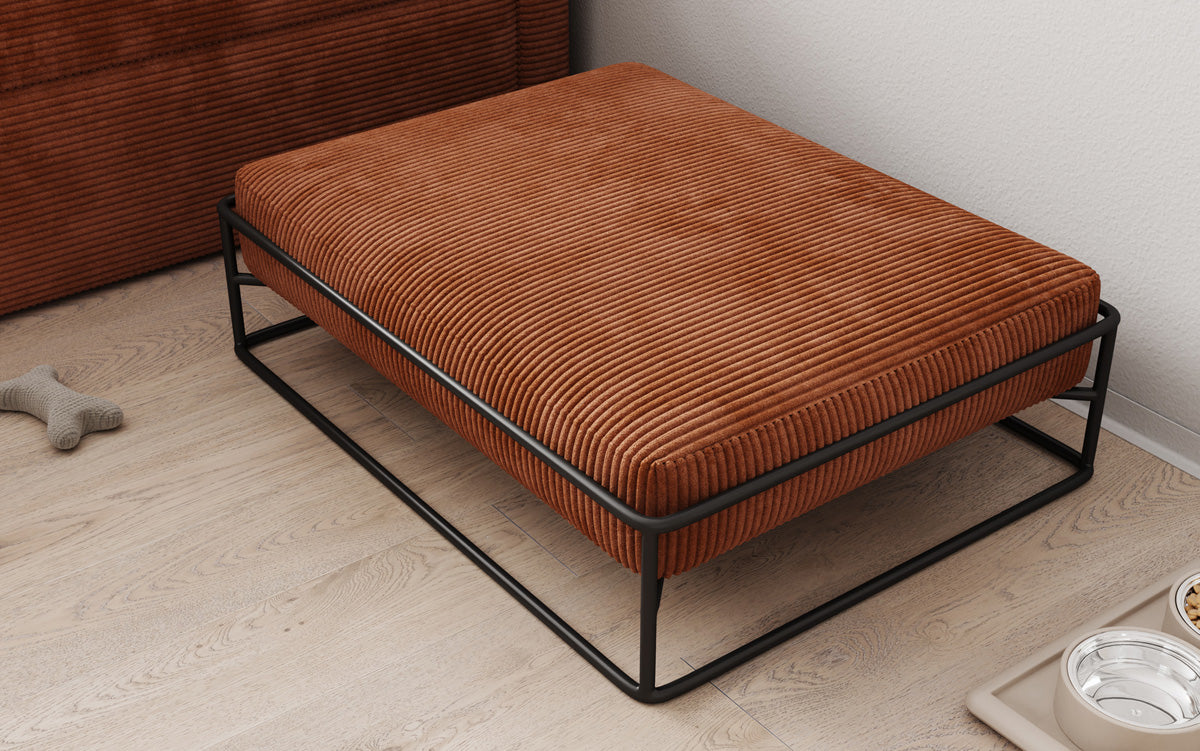 Dog bed Lumo 80 × 60 cm in Corduroy