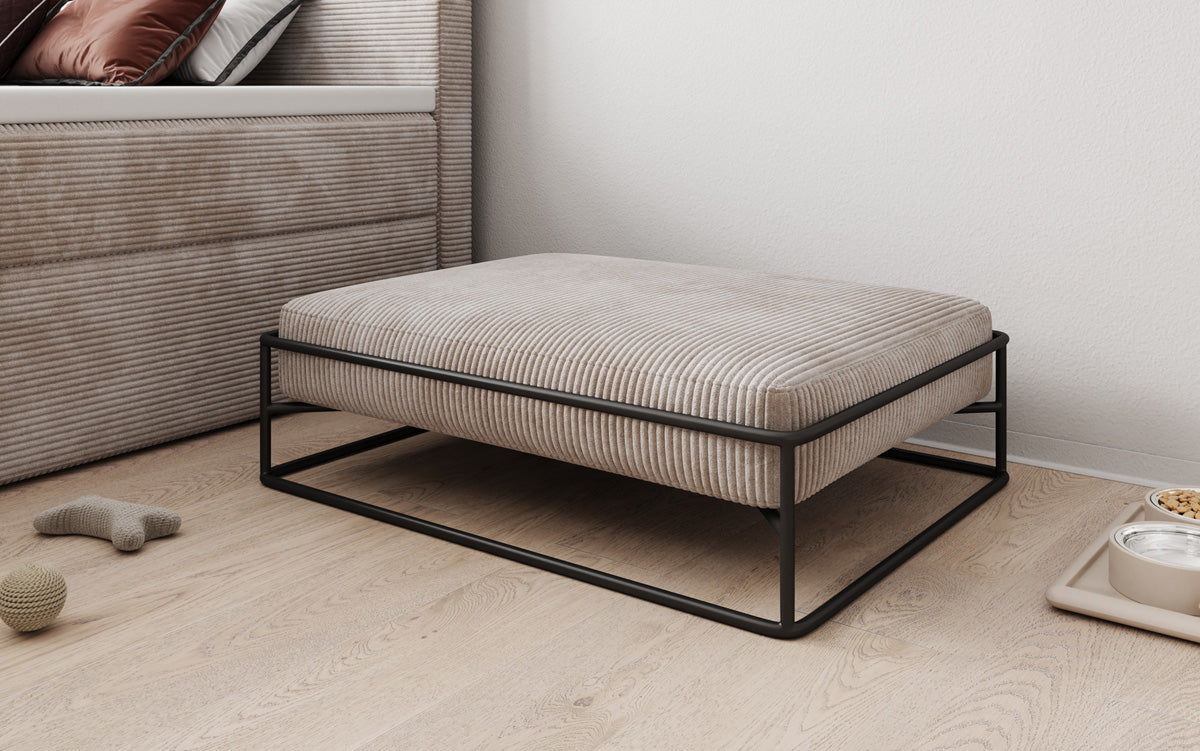 Dog bed Lumo 80 × 60 cm in Corduroy
