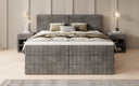 Box spring bed Ophelia with lift-up storage in Corduroy