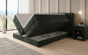 Box spring bed Ophelia with lift-up storage in Corduroy