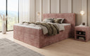 Box spring bed Ophelia with lift-up storage in Corduroy