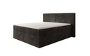 Box spring bed Ophelia with lift-up storage in Corduroy