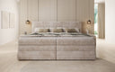 Familien Boxspringbett Stella in 220/240x200 mit Stauraum in Cord