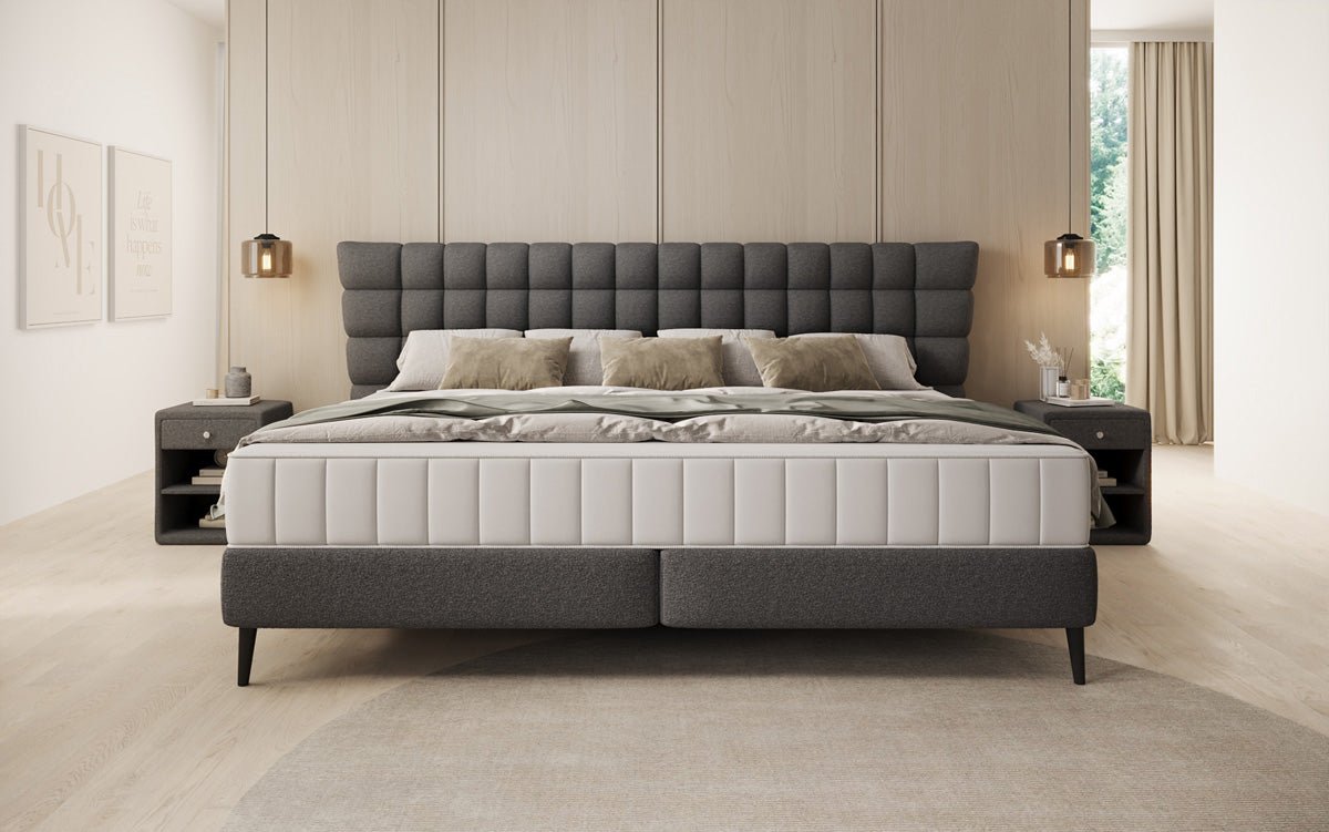 Familien Boxspringbett Bellanova in 220/240x200 in Bouclé