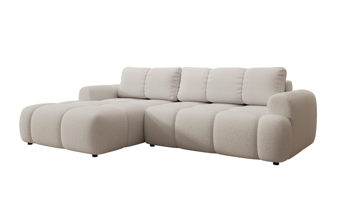Designer Sofa Analfi L mit Schlaf- und Klappfunktion in Bouclé