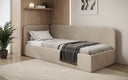 Designer Polsterbett/Gästebett/Sofa Cleo mit Stauraum