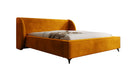 Designer Polsterbett Freya in Samt mit Stauraum