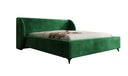 Designer Polsterbett Freya in Samt mit Stauraum
