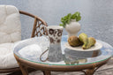 Balkonset Jasmin - aus walnussfarbenen Rattan