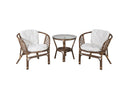 Balkonset Jasmin - aus walnussfarbenen Rattan