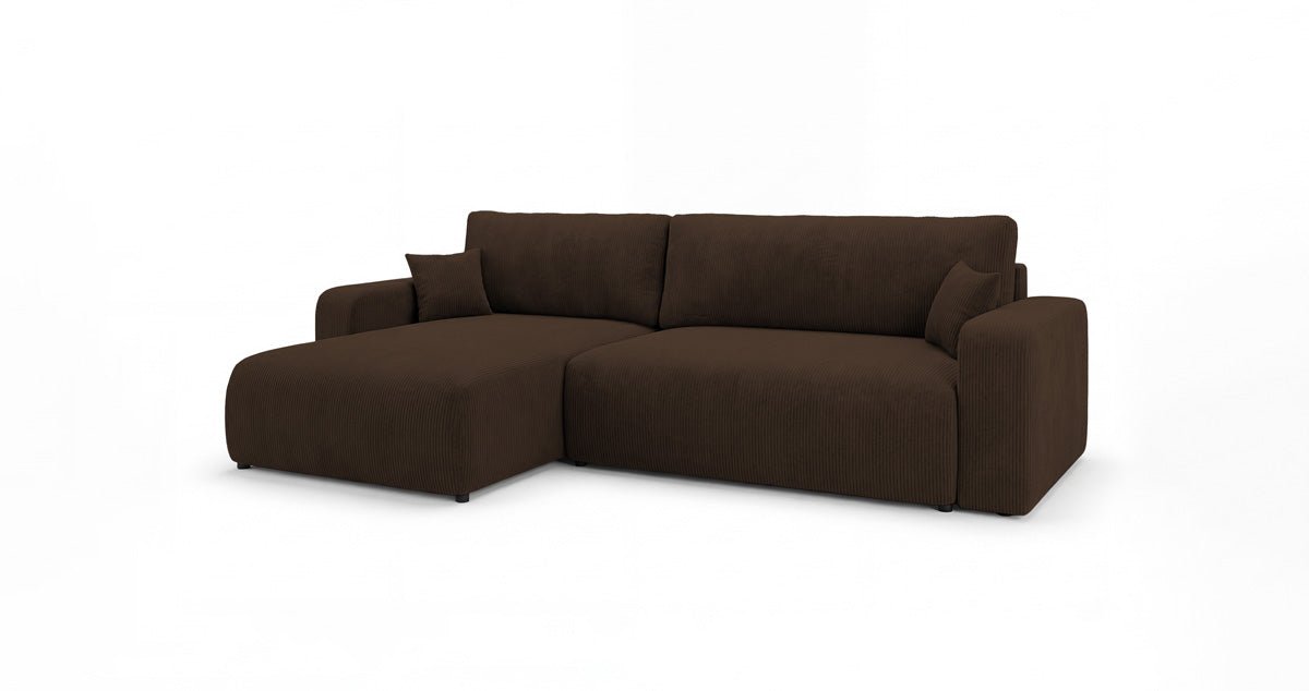 Designer Sofa Noma mit Schlaf- und Klappfunktion in Cord