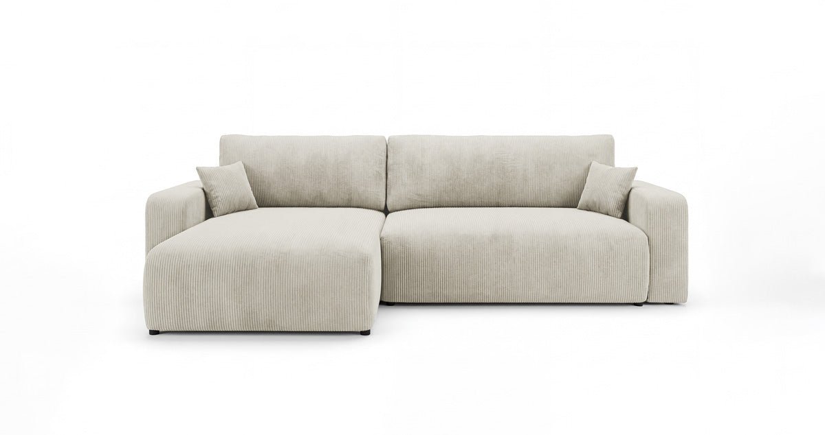 Designer Sofa Noma mit Schlaf- und Klappfunktion in Cord