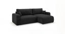 Designer Ecksofa Noma mit Schlaf- und Klappfunktion in Cord