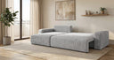Designer Ecksofa Noma mit Schlaf- und Klappfunktion in Cord