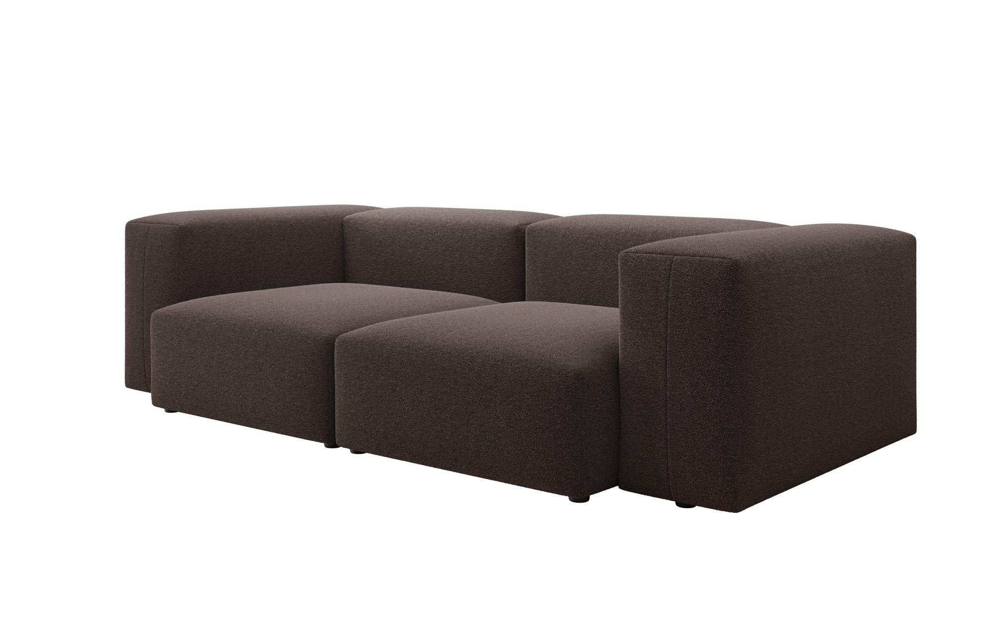 Designer 2-Seater Sofa Snug in Bouclé