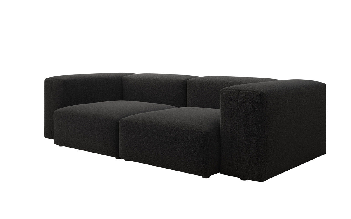 Designer 2-Seater Sofa Snug in Bouclé