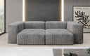 Designer 2-seater Snug sofa in corduroy