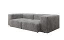 Designer 2-seater Snug sofa in corduroy