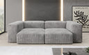 Designer 2-seater Snug sofa in corduroy
