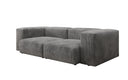 Designer 2-seater Snug sofa in corduroy
