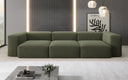 Designer 3-Seater Sofa Snug in Bouclé