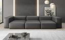 Designer 3 Sitzer Sofa Snug in Echtleder