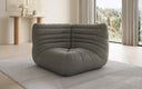 Designer Eckmodul Sofa Armchair Calmo in Genuine Leather