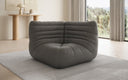 Designer Eckmodul Sofa Armchair Calmo in Genuine Leather