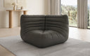 Designer Eckmodul Sofa Armchair Calmo in Genuine Leather