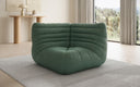 Designer Eckmodul Sofa Armchair Calmo in Genuine Leather