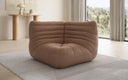 Designer Eckmodul Sofa Armchair Calmo in Genuine Leather