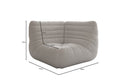Designer Eckmodul Sofa Armchair Calmo in Genuine Leather