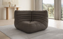Designer Eckmodul Sofa Armchair Calmo in Genuine Leather